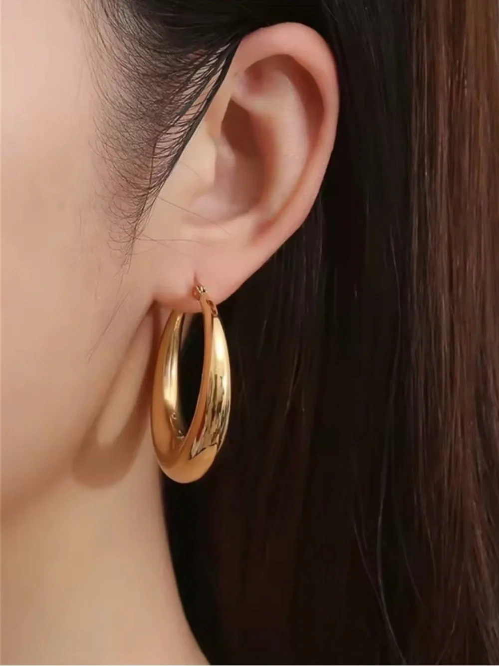 Hoop Earring Elegant Gold Hoop Earrings